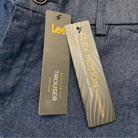 NWT Lee Women’s Flex Motion Regular Fit Mid Rise Indigo Trousers Size 8 Medium - Picture 11 of 16